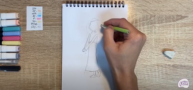 Рисуем Алёнка из "Царевны"