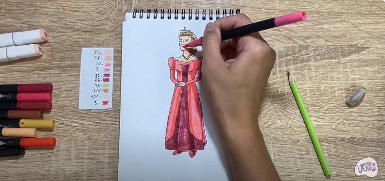 Рисуем Королева Лилиан из "Шрека"