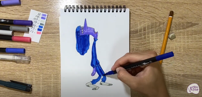 Рисуем Хандра из "Головоломки 2"