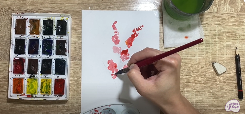 Рисуем Цветок "Илекс"