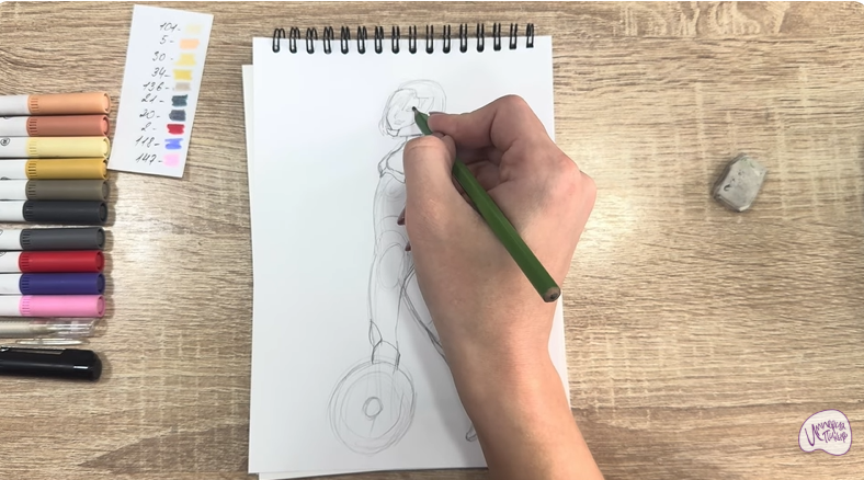 Рисуем ГоГо Томаго из "Город героев"