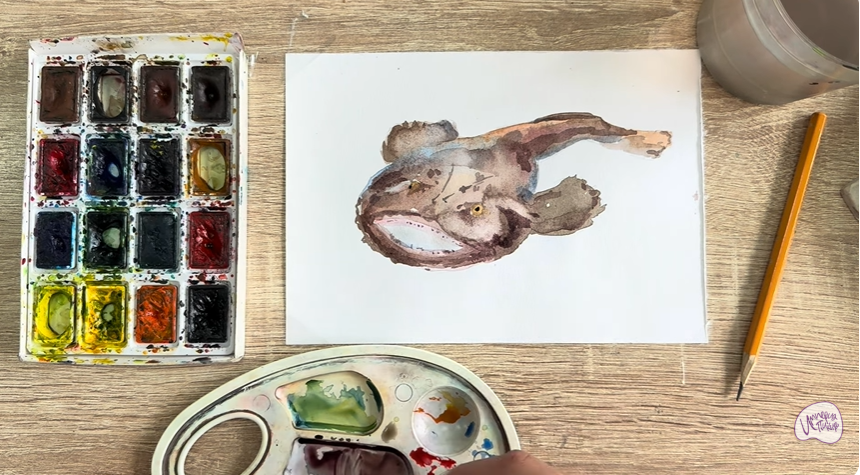 Рисуем Удильщик