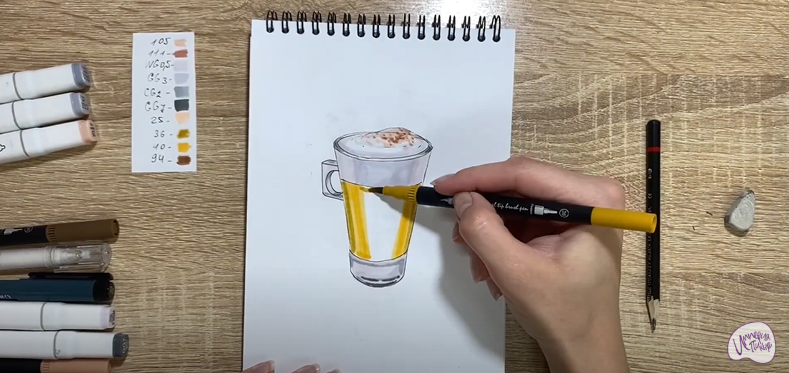 Рисуем Раф кофе
