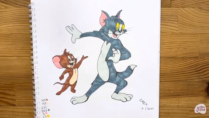Рисуем Том и Джерри