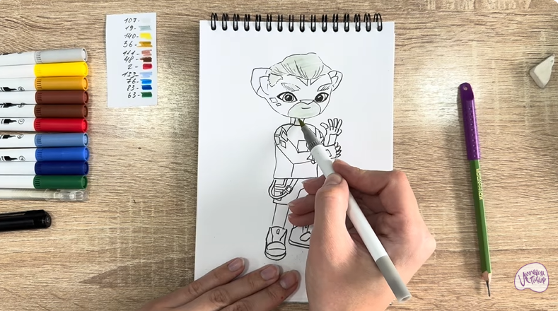 Рисуем Стар Нави из "Джи-Джи Бонд"