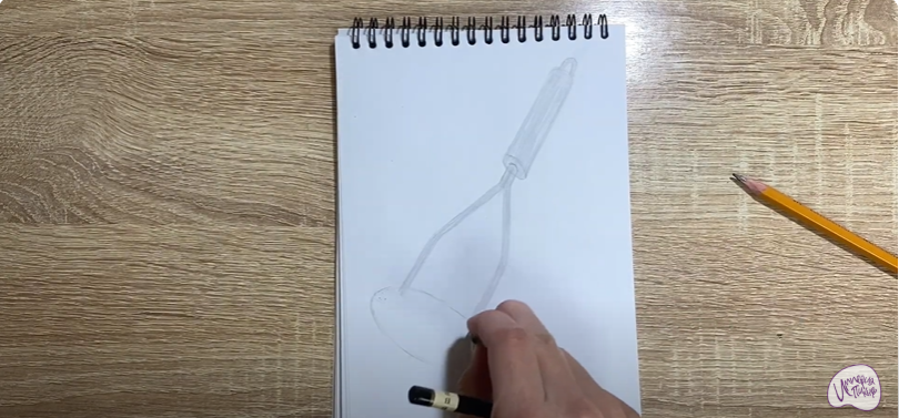 Рисуем Пресс для картофеля