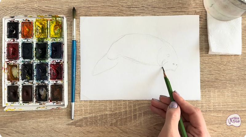 Рисуем Дюгонь