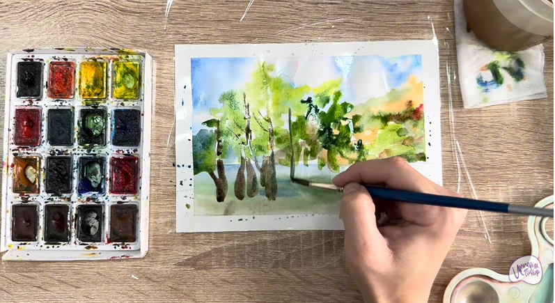 Рисуем Озеро Сукко