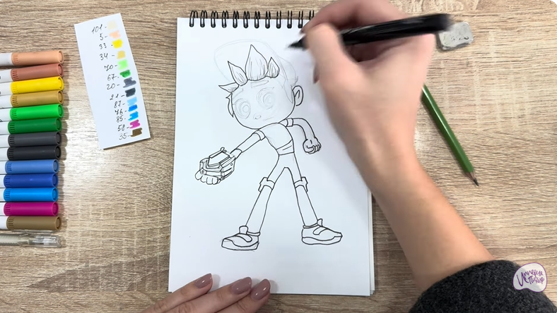 Рисуем Тимми из "Живой гараж"