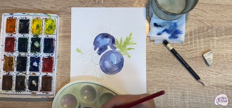 Рисуем Водяника чёрная