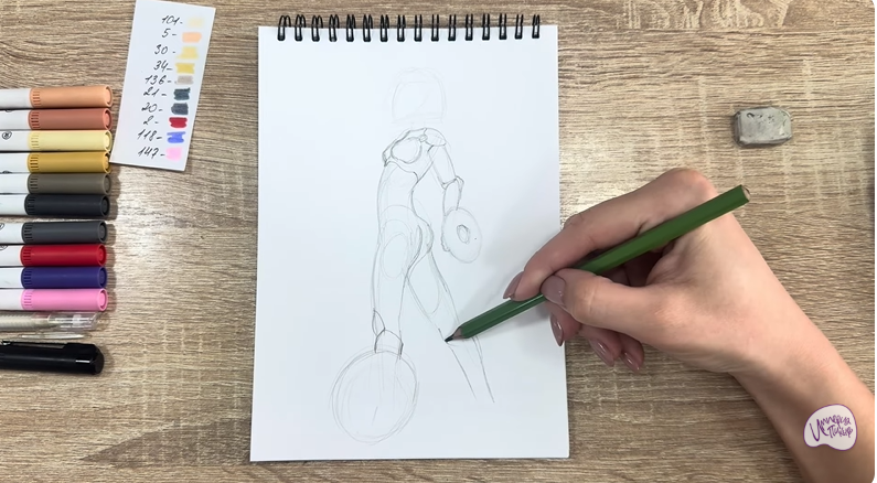 Рисуем ГоГо Томаго из "Город героев"