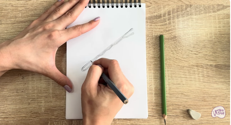 Рисуем Невидимка для волос