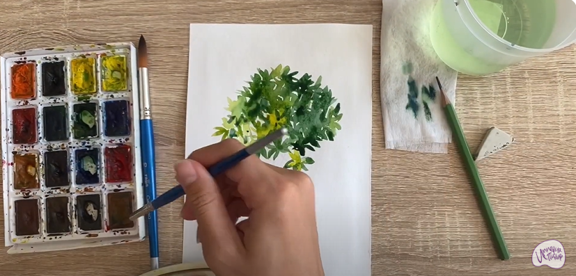Рисуем Бересклет