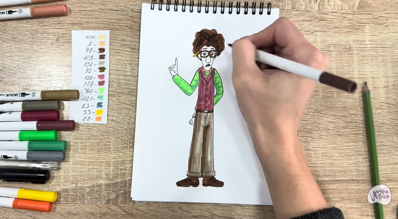 Рисуем Док Динозавров из «Доктор Динозавров»