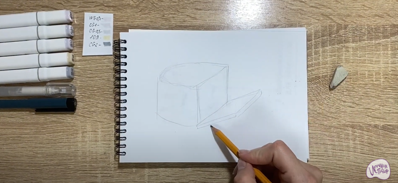 Рисуем Сыр "Фета"