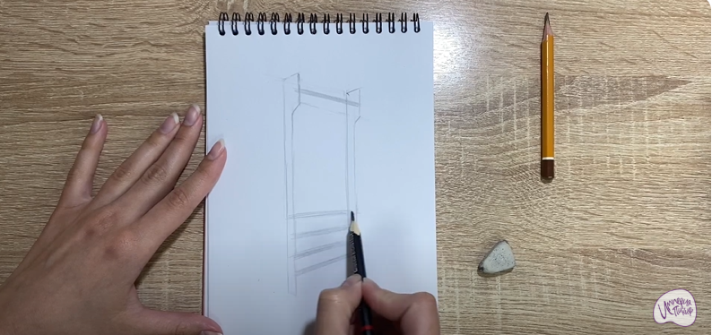 Рисуем Гимнастическая стенка