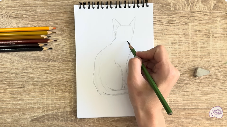 Рисуем Кошка Тойгер