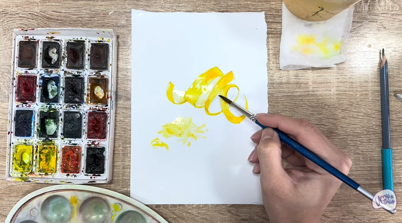 Рисуем Цедра лимона