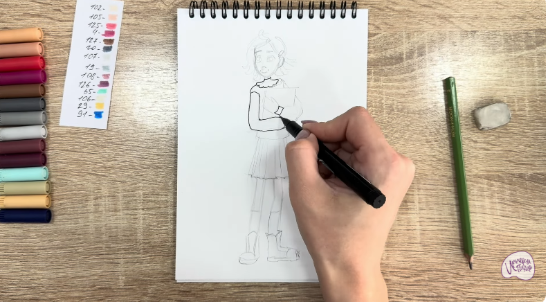 Рисуем Рина Винилион из" Доктор Динозавров"