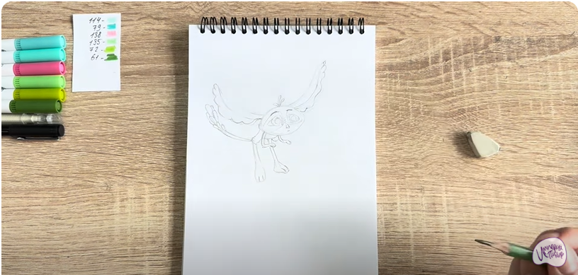 Рисуем Печалька из "Сказочный Патруль"