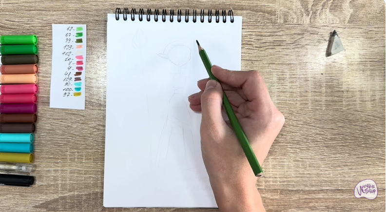 Рисуем Дриада из "Сказочный Патруль"