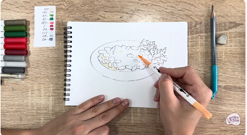 Рисуем Лобио по-грузински