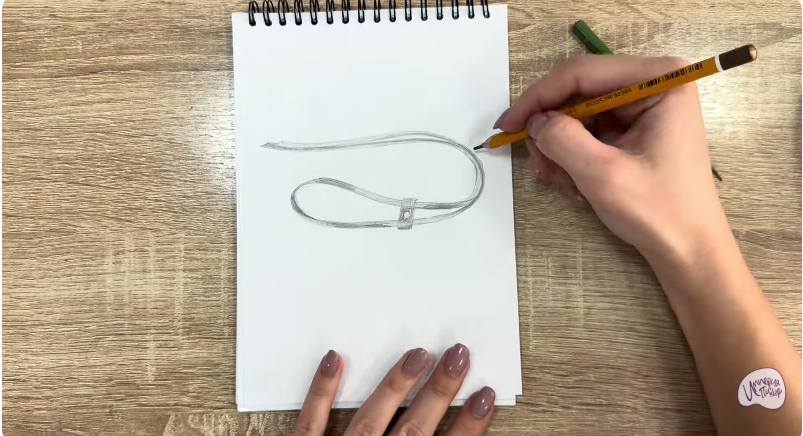 Рисуем Застежка-шнур