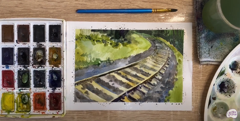 Рисуем Железная дорога