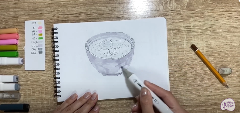Рисуем Окрошка