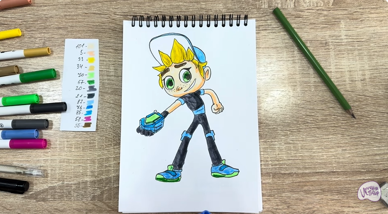 Рисуем Тимми из "Живой гараж"