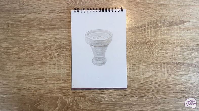 Рисуем Чаша для кальяна