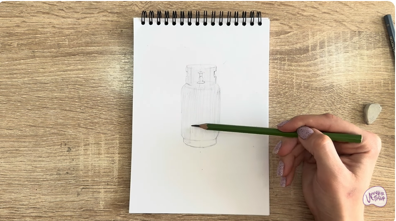 Рисуем Газовый баллон