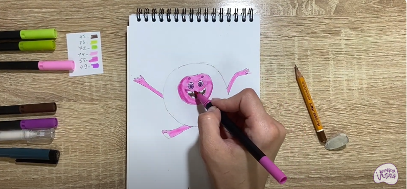 Рисуем Бублик из "Геройчики"
