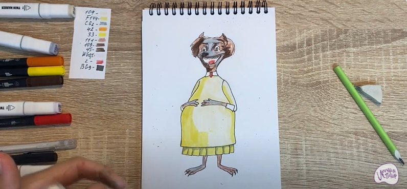Рисуем Ванда из "Монстры на каникулах"