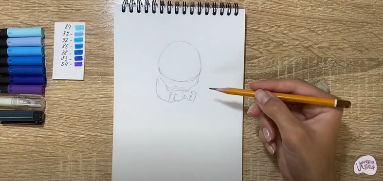 Рисуем Печаль из "Головоломки 2"