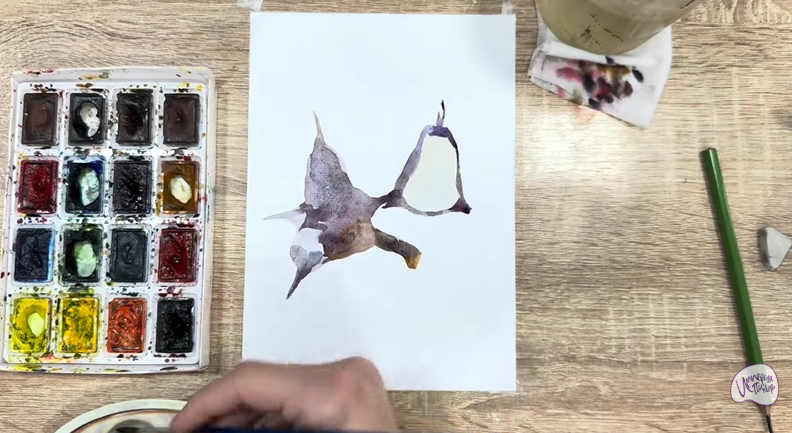 Рисуем Водяной орех