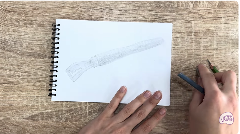 Рисуем Ручка-держатель для сковороды