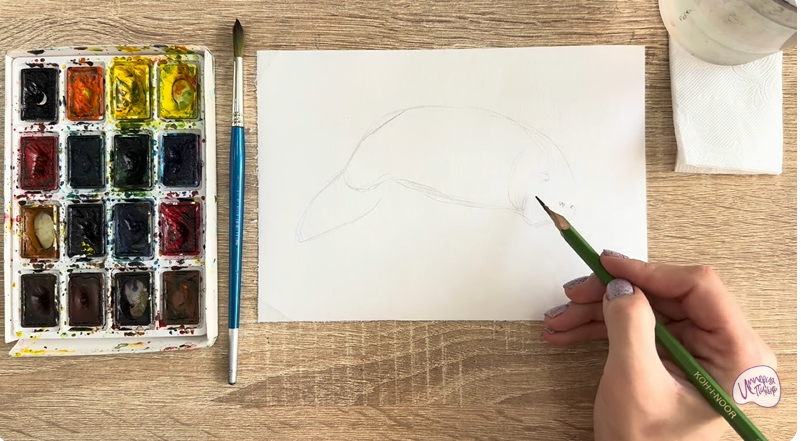 Рисуем Дюгонь