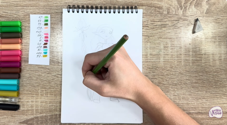 Рисуем Дриада из "Сказочный Патруль"