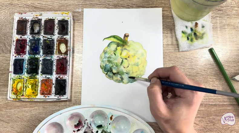 Рисуем Сахарное яблоко