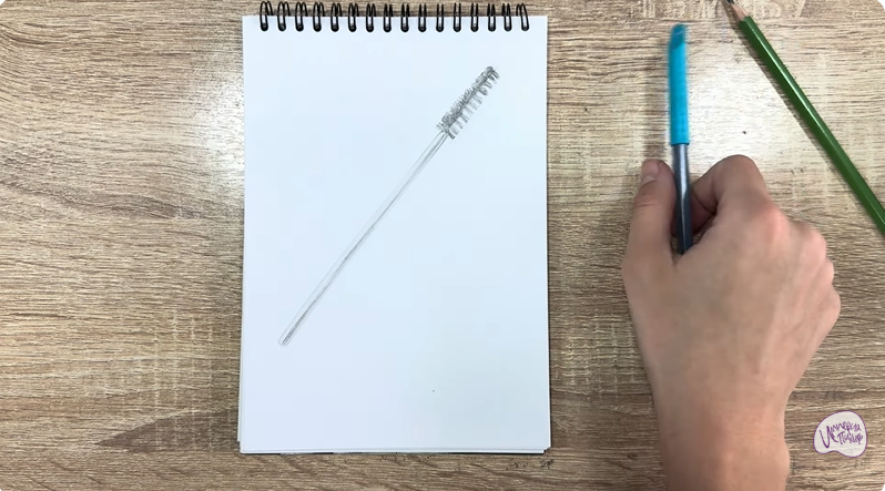 Рисуем Щеточка для бровей