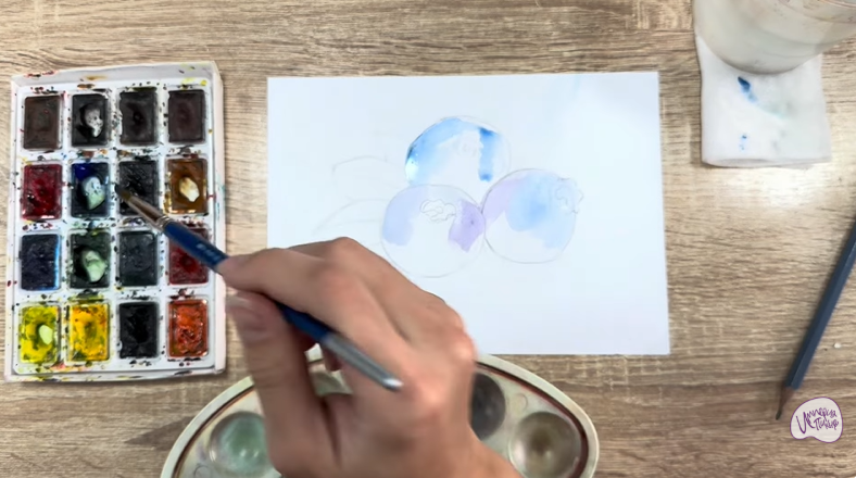 Рисуем Голубика