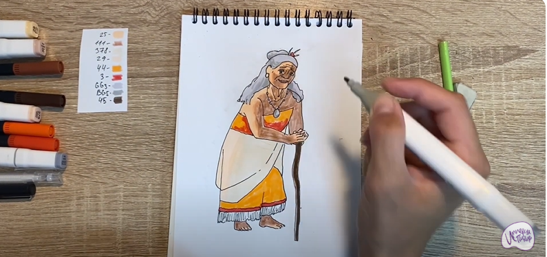 Рисуем Тала из "Моана"