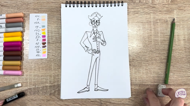 Рисуем Супербро из «Доктор Динозавров»