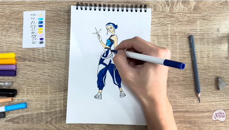 Рисуем Зои из "Кейпоп"