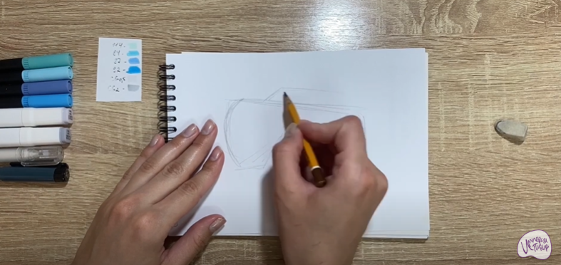 Рисуем Маска для плавания