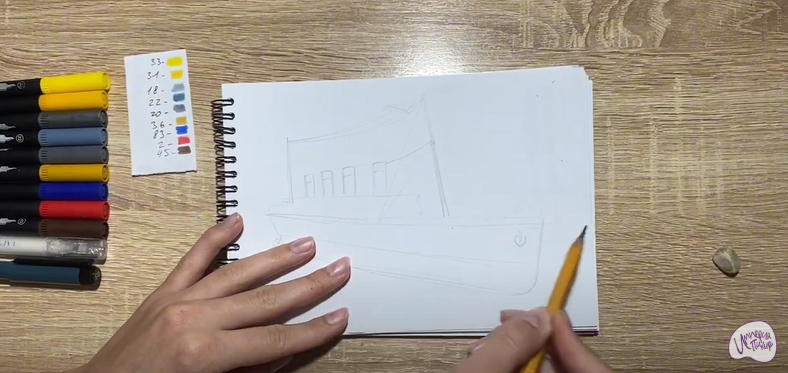 Рисуем Титаник