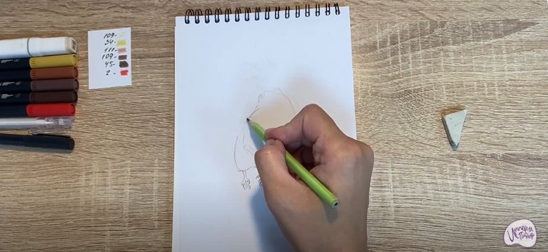 Рисуем Сова из "Царевны"