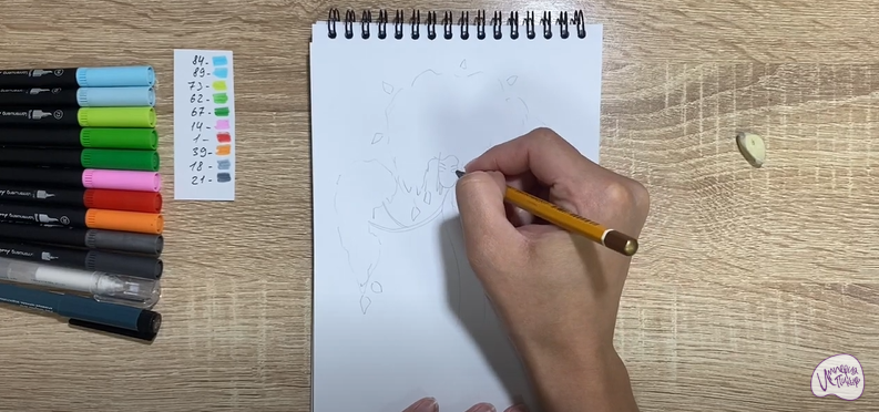 Рисуем Берёза из сказки