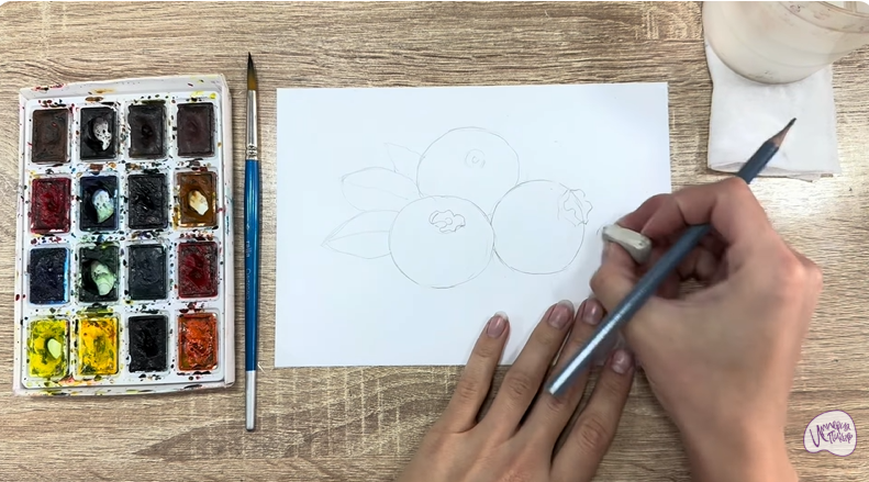 Рисуем Голубика